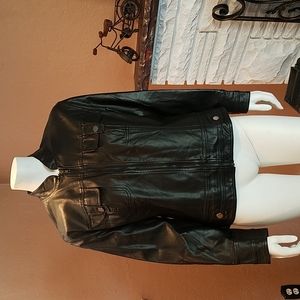 Vegan faux leather jacket